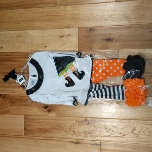 "Mudpie" toddler girls Halloween witch outfit
